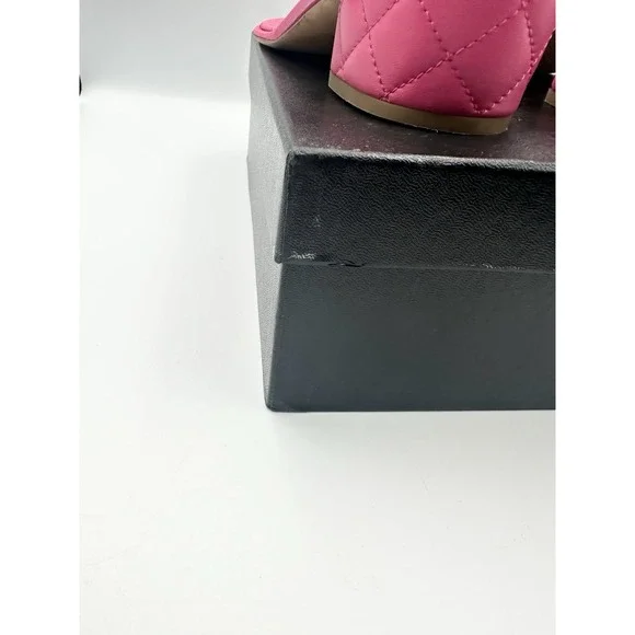 CHANEL Authentic Lambskin Fuchsia And Gold Color Thong Sandals Coco 42 US 11 - Picture 14 of 16